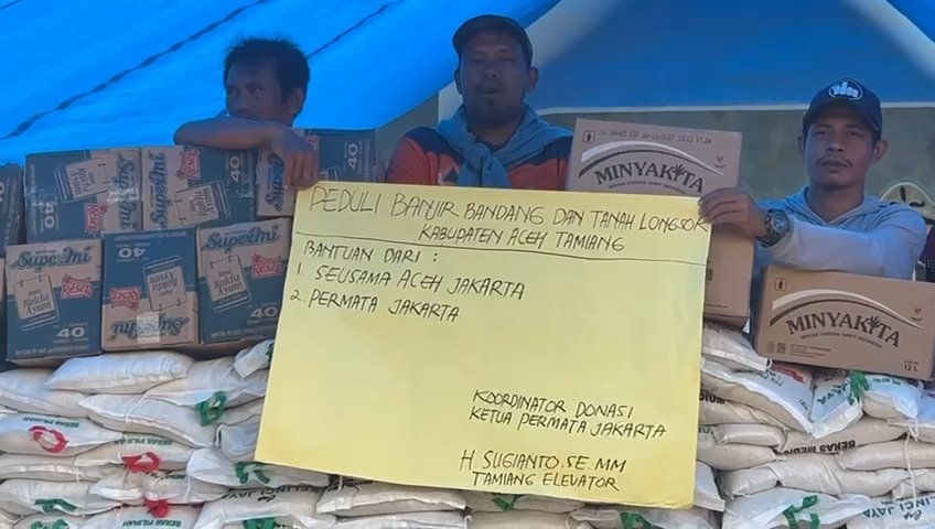 PERMATA Jakarta dan PP-TIM Jakarta Salurkan Bantuan untuk Korban Banjir dan Tanah Longsor di Aceh
